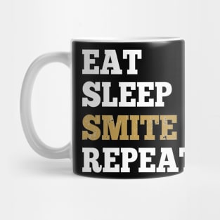 Eat Sleep Smite Repeat - Shirt for RPG Roleplaying Gamers Mug